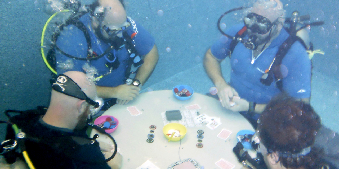 Underwater Hold ‘em Poker Tournament