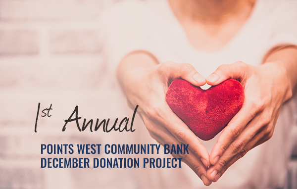 Points West Community Bank Donates $1,000 to Local Organizations