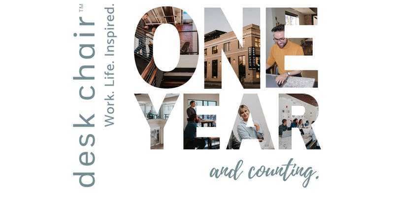 desk chair Coworking Workspace Celebrates 1 year Anniversary