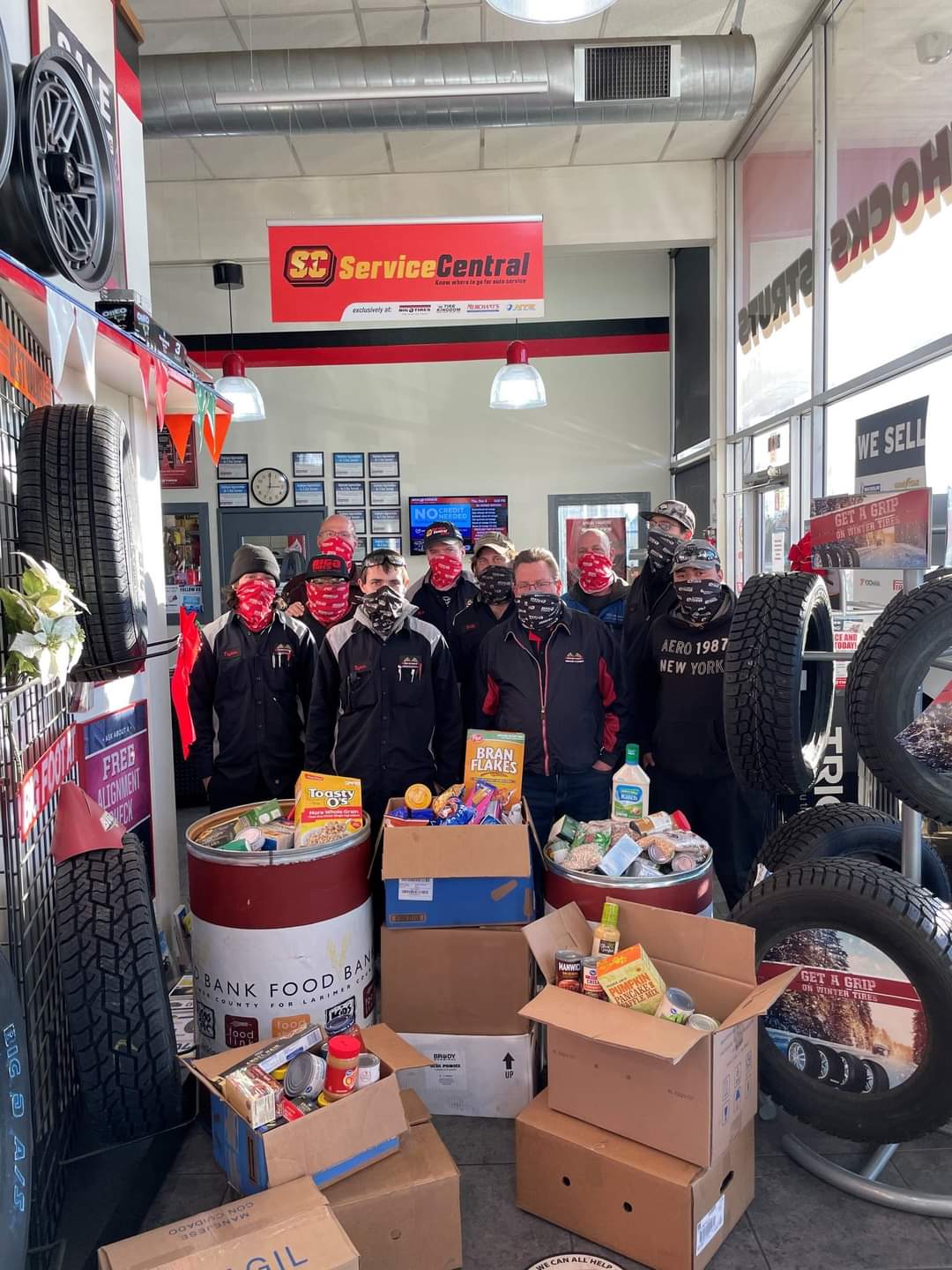 Big O Tires of Loveland’s Holiday Food Drive