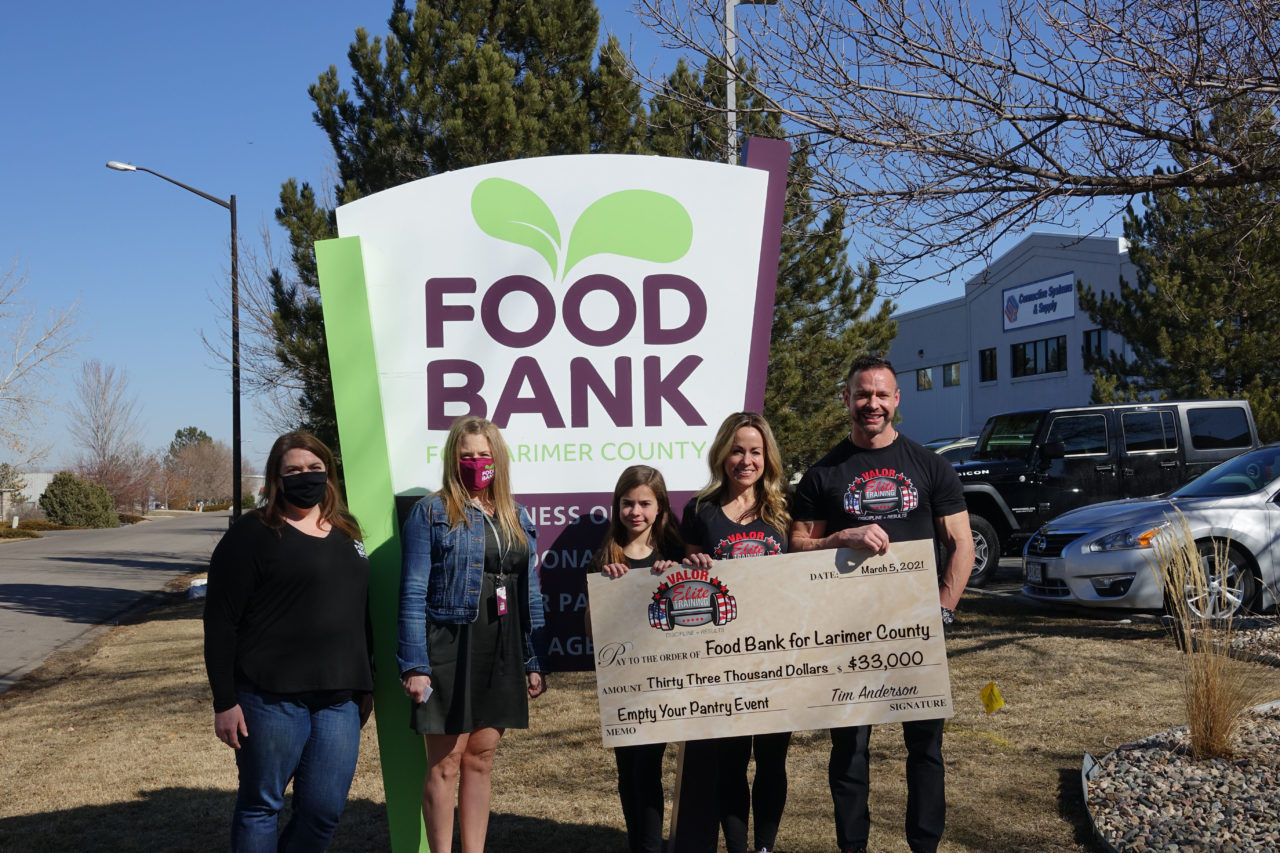 ‘EMPTY YOUR PANTRY FOOD AND FUND DRIVE’ RAISES $33,000 AND COLLECTS 1,000 POUNDS OF FOOD FOR FOOD BANK FOR LARIMER COUNTY