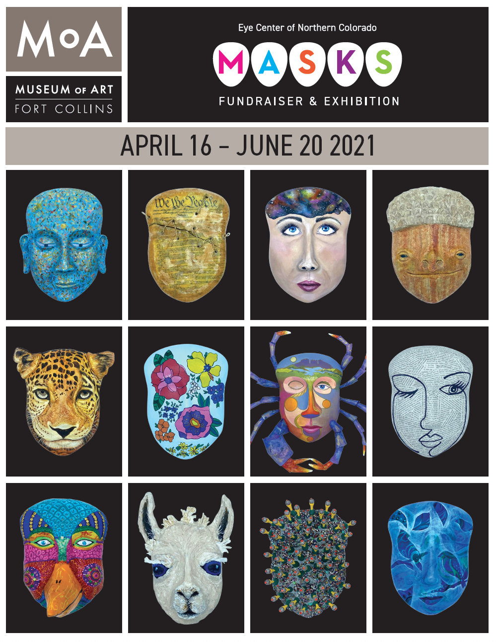 Museum of Art Fort Collins 17th Annual Masks Exhibition & Fundraiser  Opens to Public