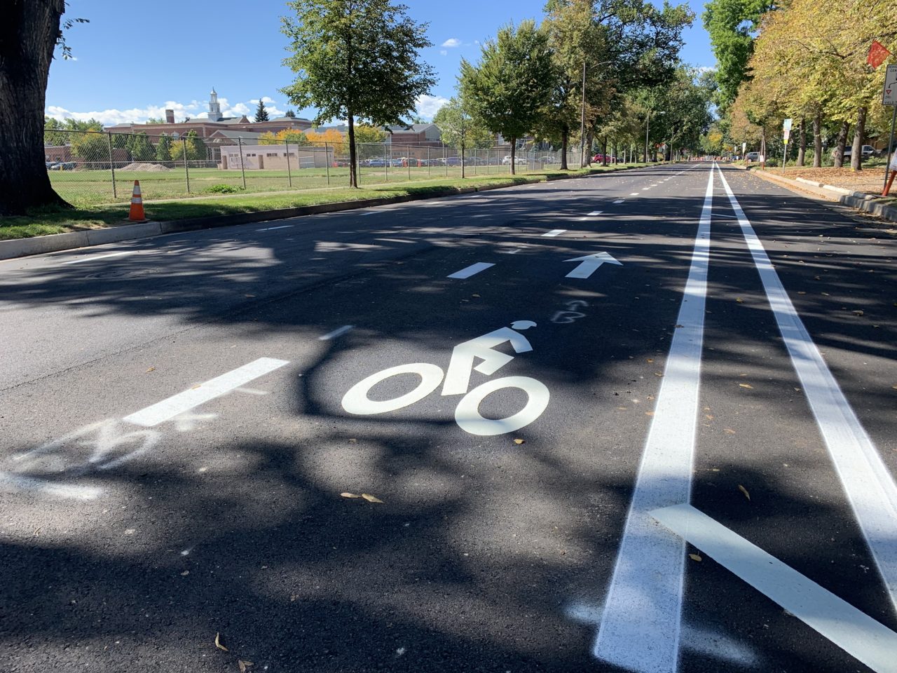 East Pitkin Advisory Bike Lanes Open