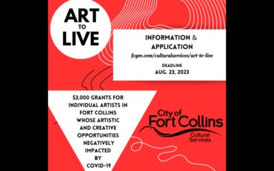 Art to Live Grant to Benefit Fort Collins Artists Impacted by Covid-19