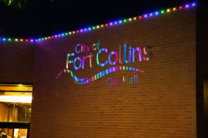 2021 Fort Collins City Hall Rainbow Lights