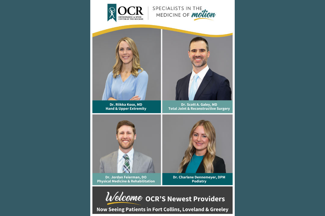 Orthopaedic & Spine Center of the Rockies' New Doctors