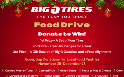 Big O Tires to Host Holiday Food Drive Benefiting Local Food Pantries