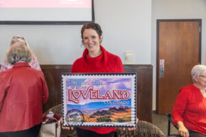 Tiffany Villavicencio, owner of Mountain Wave Marketing, had her design selected for this year's coveted Valentine card for the City of Loveland.
