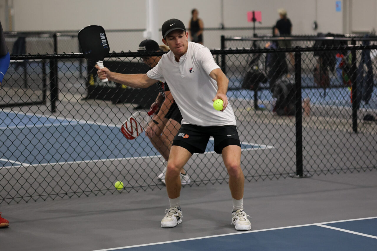 Kyle Yates playing pickleball