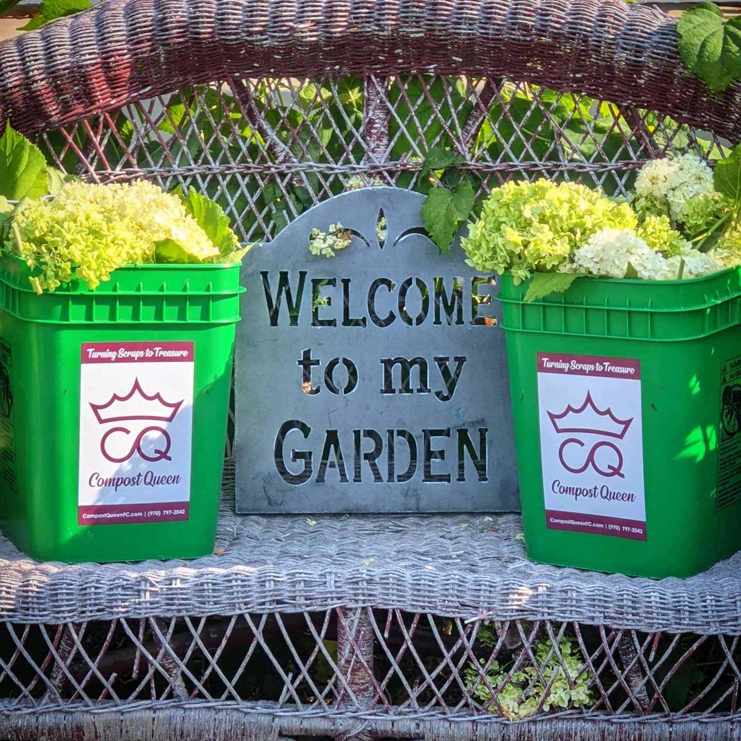 Compost Queen's composting buckets in Fort Collins, CO.