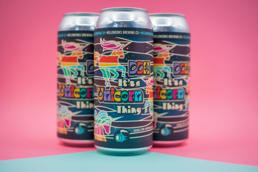 WeldWerks Brewing Co. DDH "It’s a Unicorn Thing" spring 2024 beer release.