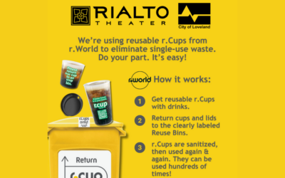 The Rialto Theater Partners with r.World to Eliminate Single-Use Plastic Cups