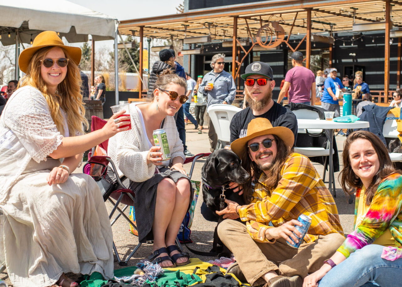 People attending the WeldWerks + Friends Summer Market.