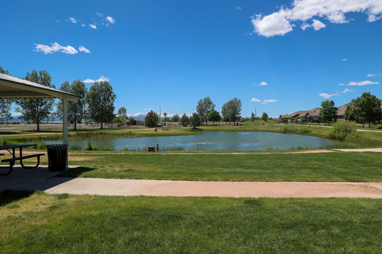 West Pond at Wellville Park in Wellington, CO.