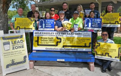 Members of Greeley’s Lead Protection Team pose with public awareness materials.