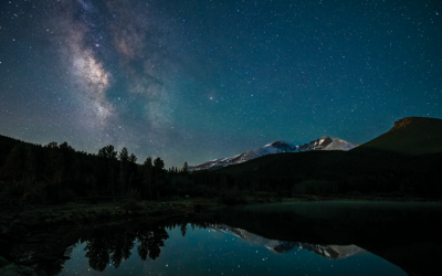 Milky Way at Lily Lake, Rocky Mountain National Park. Photo by Dawn Wilson Photography.