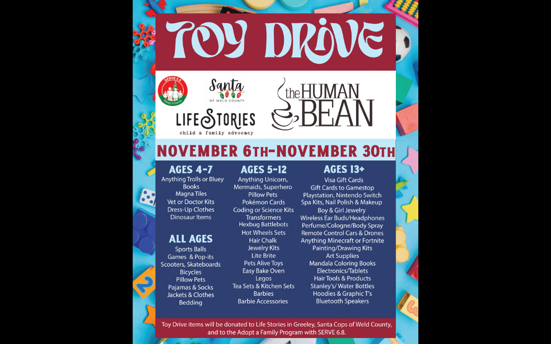 Human Bean Hosts Toy Drive Nov. 6-30