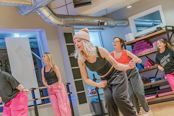 Hip-hop dance fitness class at Impulse Dance and Fitness. Photo by Andrew Sutcliffe.
