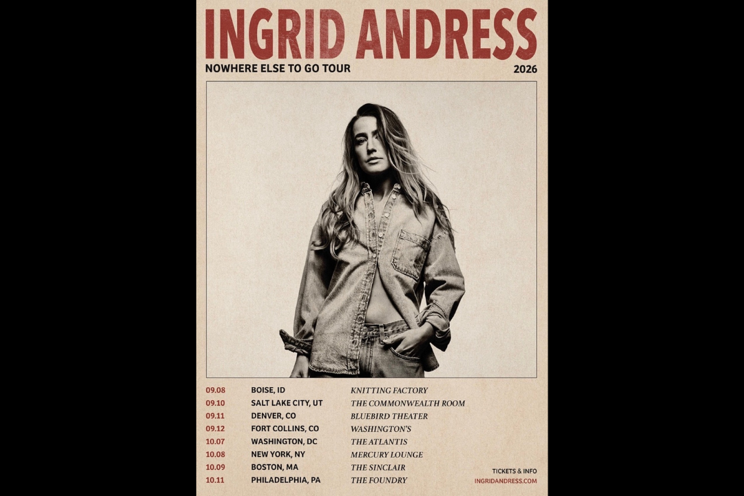 Ingrid Andress Announces 2026 Nowhere Else to Go Colorado Tour Stops