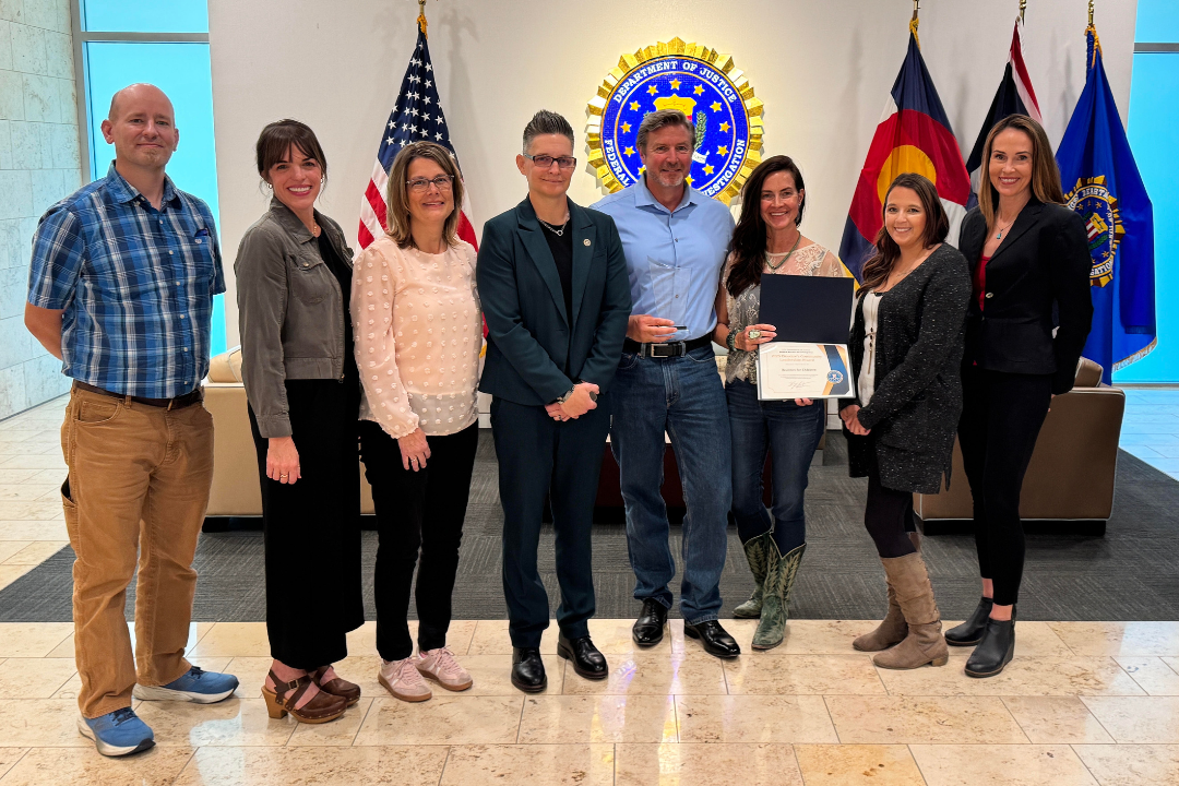 FBI Denver Presents Award to Realities for Children’s Craig Secher
